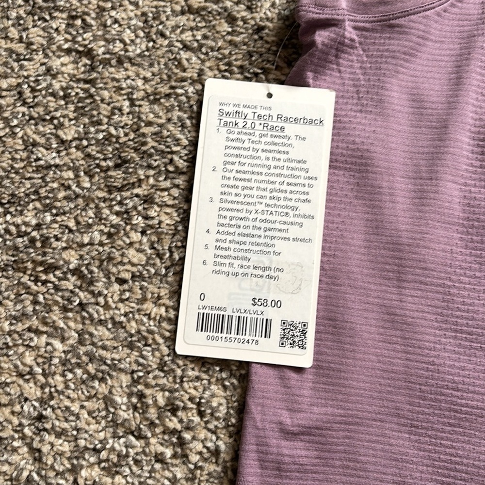 Lululemon Switfly Tech Racerback tank *Race NWT - Picture 4 of 5